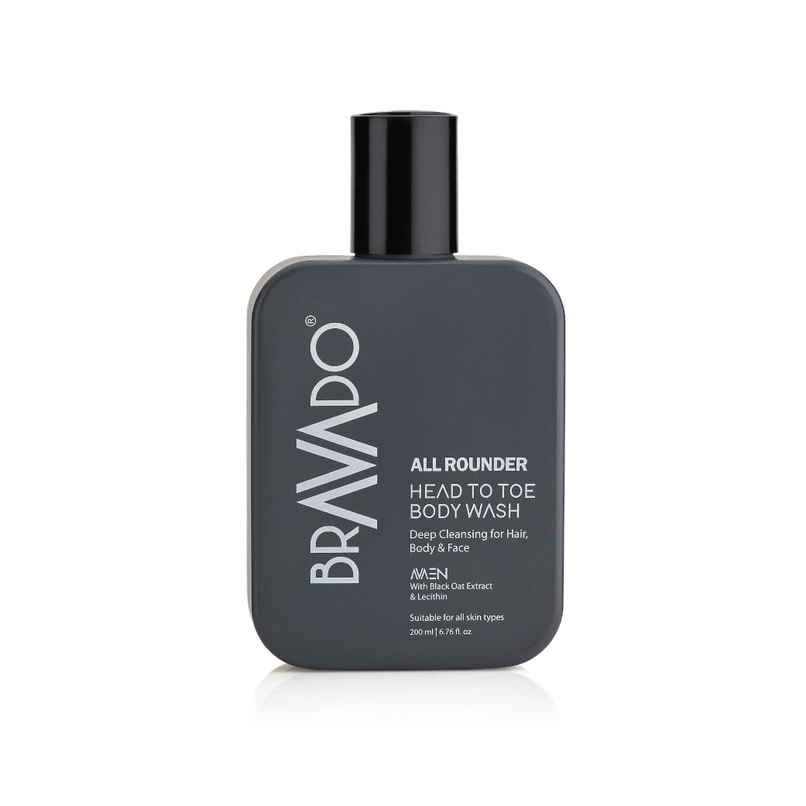 Bravado All Rounder Head to Toe Body Wash for Men | Hair, Face & Body Cleanser | Hydrating Bravado All Rounder Head to Toe Body Wash for Men | Hair, Face & Body Cleanser | Hydrating