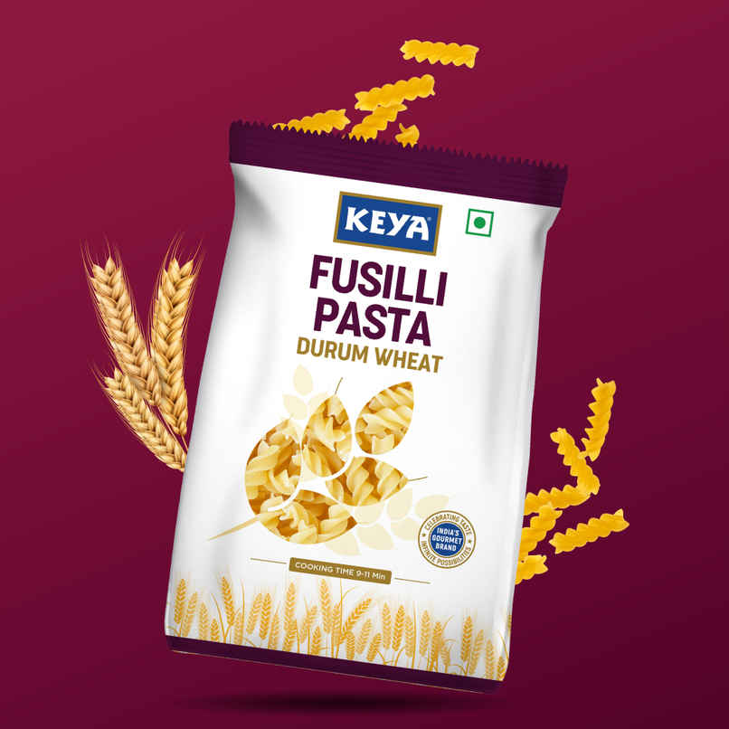 Keya Fusilli Pasta|Durum Wheat|No Maida Keya Fusilli Pasta|Durum Wheat|No Maida