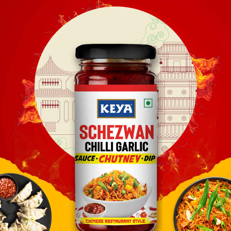 Keya Schezwan Chilli Garlic Chutney Keya Schezwan Chilli Garlic Chutney