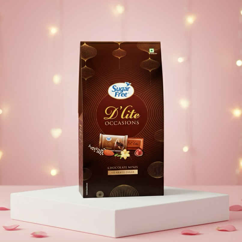 Sugar Free D'Lite Chocolate Minis Festive Celebration Gift Box