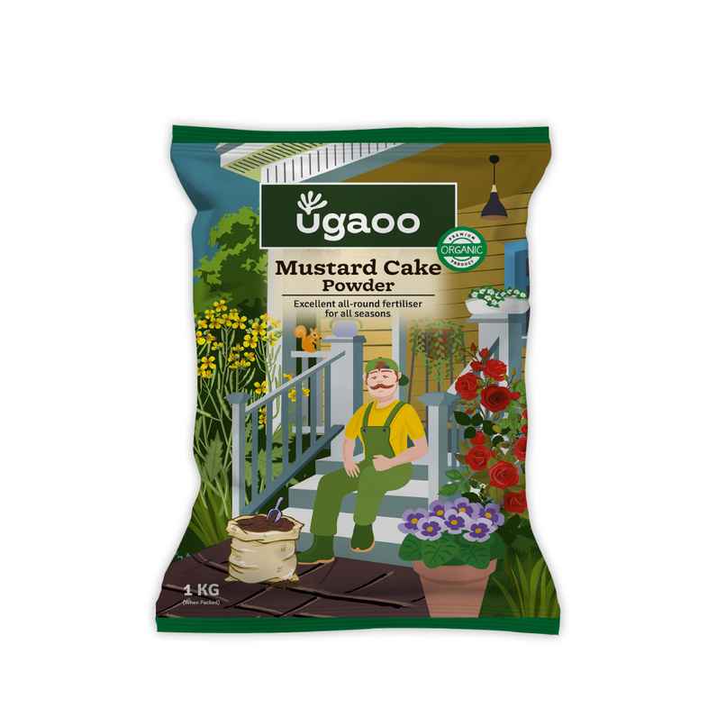 Ugaoo Mustard Cake Powder for Healthy Plants And Soil - 1 Kg - Gardening Accessories