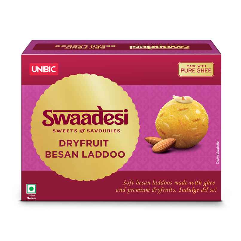 Ghee Dry Fruit Besan Laddoo By UNIBIC Swaadesi