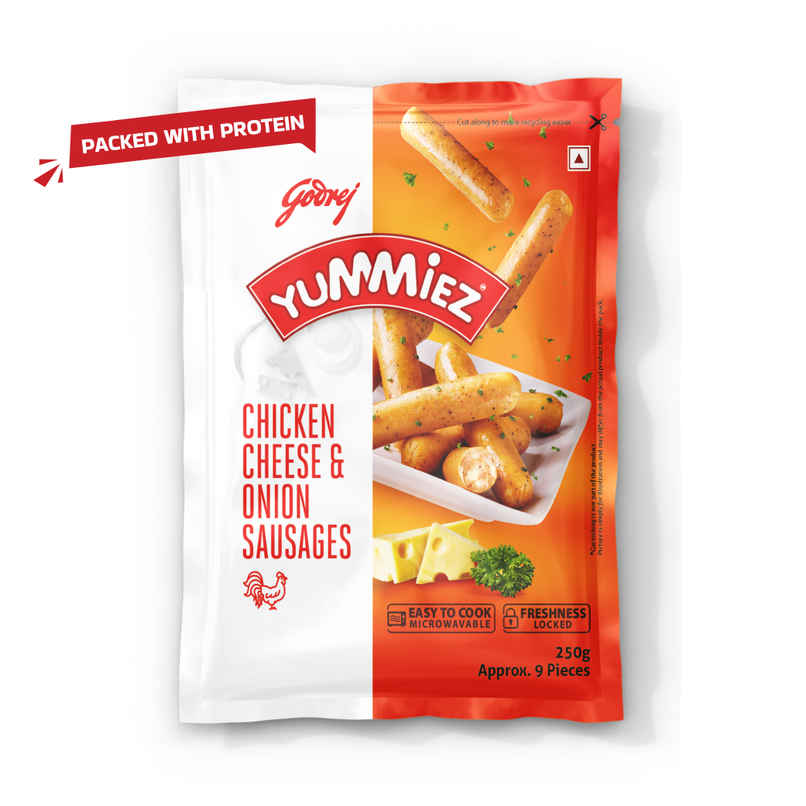 Yummiez Chicken Sausages | Cheese & Onion