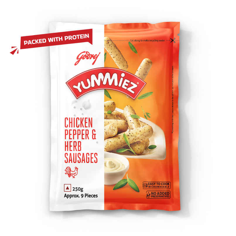 Yummiez Chicken Pepper and Herb Sausage Pouch