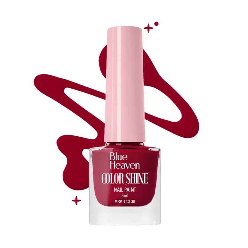 Blue Heaven Color Shine Nail Polish | Glossy Gel Finish | Quick Drying Formula | Shade 425