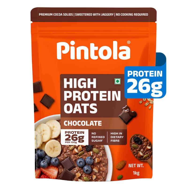 Pintola High Protein Oats Dark Chocolate With Almonds Raisin Pumpkin And Chia Seeds Pintola High Protein Oats Dark Chocolate With Almonds Raisin Pumpkin And Chia Seeds
