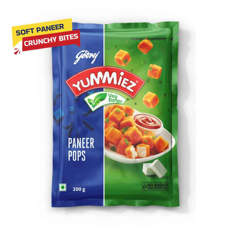 Godrej Yummiez Paneer Pops | Frozen Party Snack