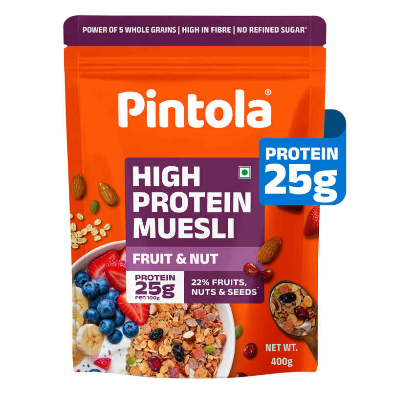 Pintola 25g High Protein Muesli - Fruit - Nut - Naturally Sweetened Pintola 25g High Protein Muesli - Fruit - Nut - Naturally Sweetened