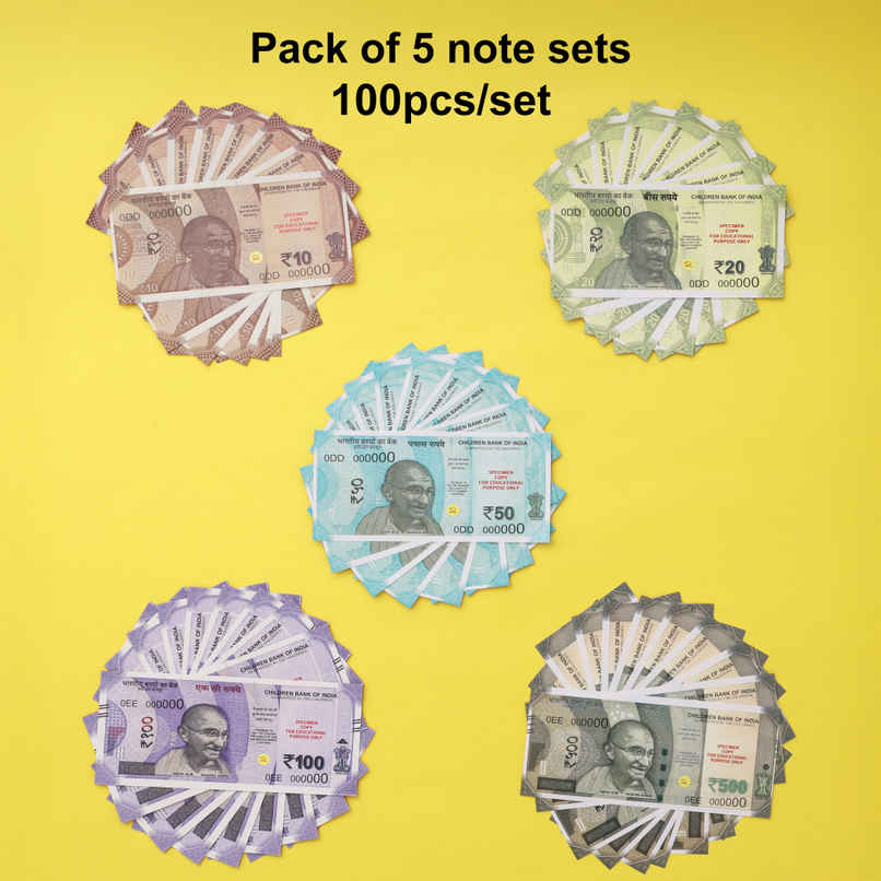Artificial Money | Play Notes 5 Sets - 100 each | Party Needs | Propcon Artificial Money | Play Notes 5 Sets - 100 each | Party Needs | Propcon