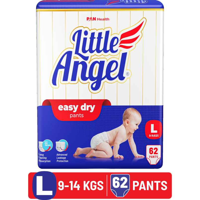 Little Angel Easy Dry Pant Style Diaper | L | 62 pcs