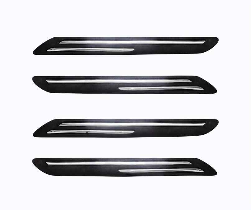 Motorzee Car Bumper Scratch Guard Strong and Durable Compatible with All Cars Carbon Style | Black