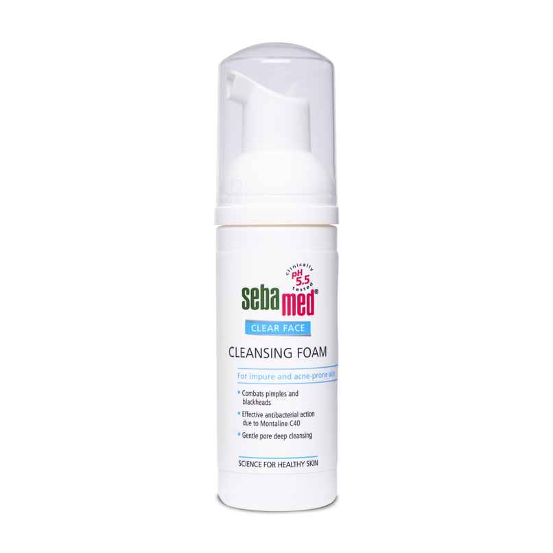 Sebamed Clear Face Cleansing Foam | pH 5.5 I Combats Pimples, Blackheads