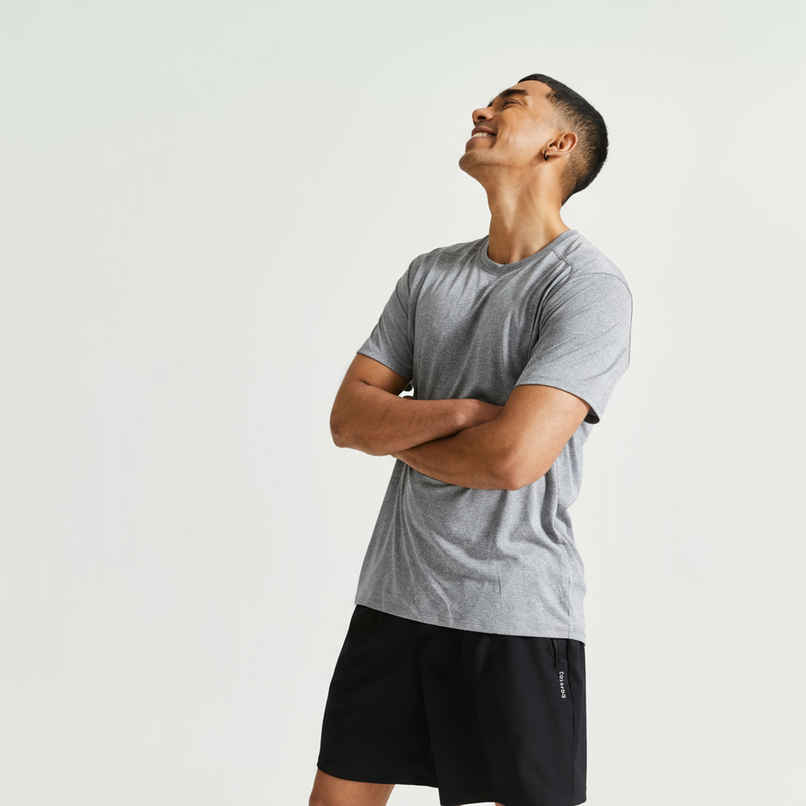 Decathlon | Domyos Men's Dry Fit T-shirt - Grey - XL