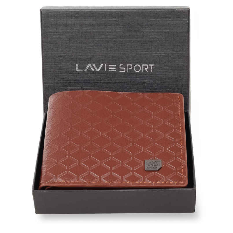 Lavie Sport Men's Oscar Z Brown Wallet | 4 Card Slot
