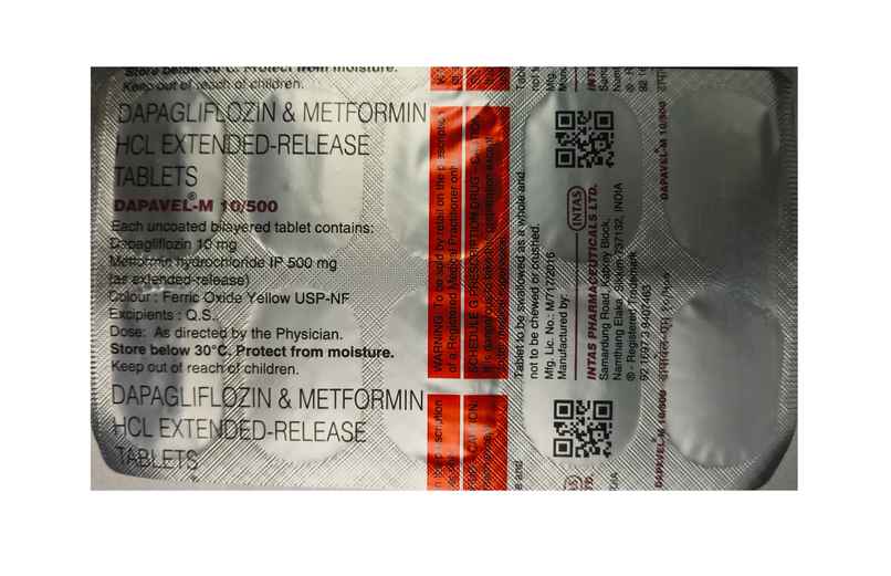 Dapavel-M 10/500 Tablet ER