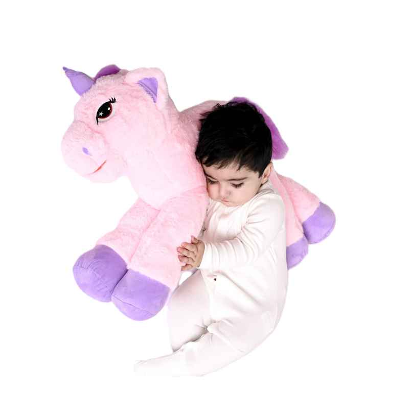 Dearjoy Unicorn Stuffed Plush Toy Pink - Length 65Cm Dearjoy Unicorn Stuffed Plush Toy Pink - Length 65Cm