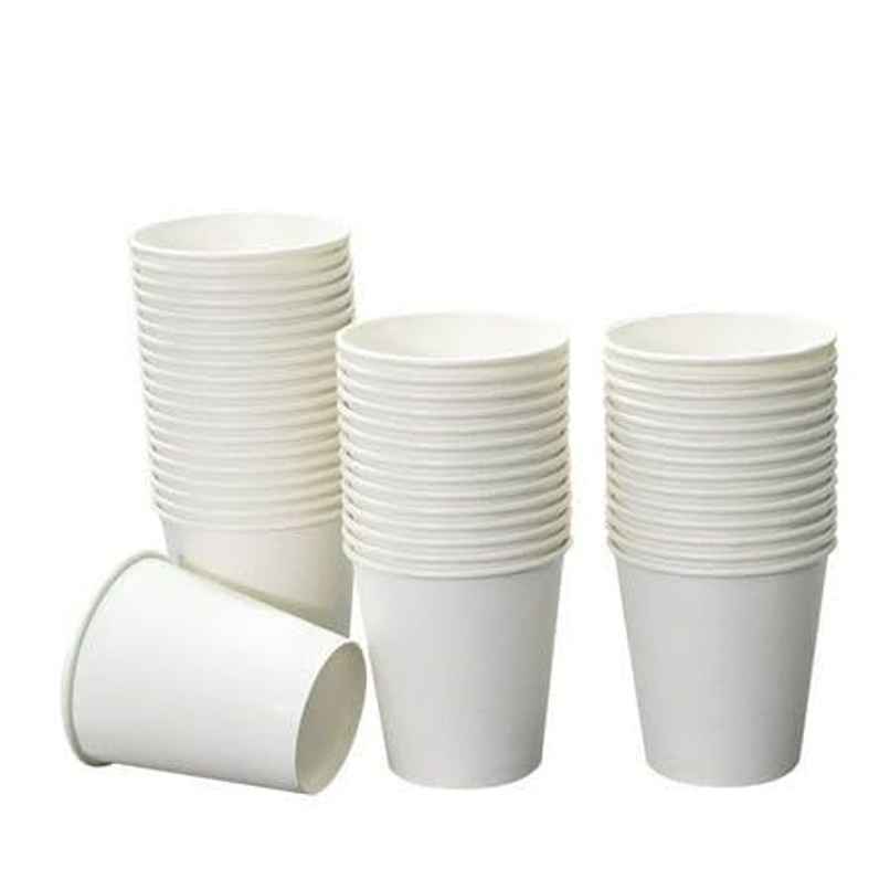 Disposable Paper White Glass | 150 ml | Pack of 25 | Tempware