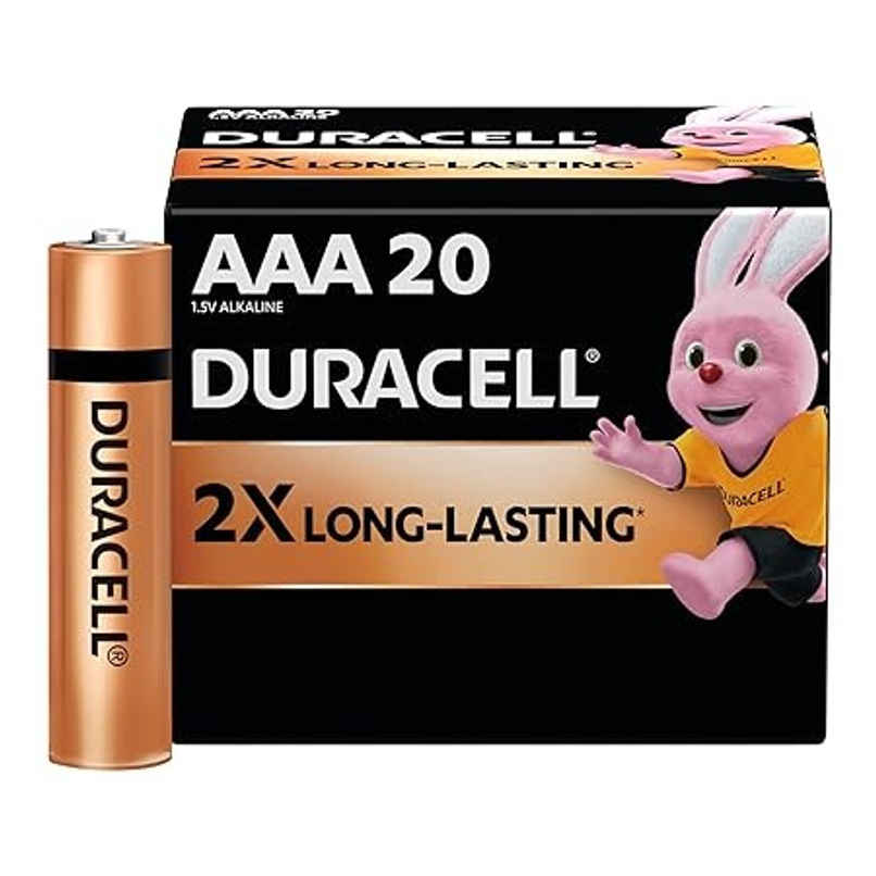 Duracell Alkaline AAA Batteries | Pack of 20
