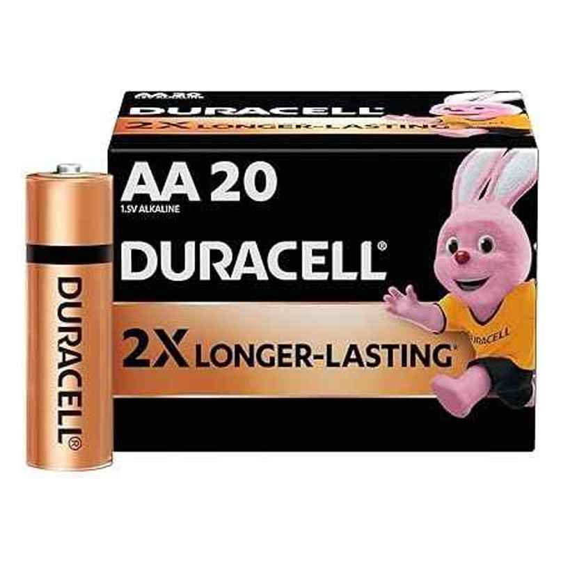 Duracell Alkaline AA Batteries | Pack of 20 Duracell Alkaline AA Batteries | Pack of 20