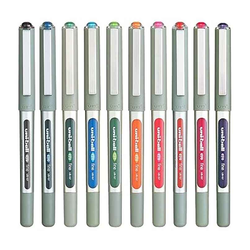 Uniball Eye 0.7 mm Roller Ball Pens, Multicolour Ink Uniball Eye 0.7 mm Roller Ball Pens, Multicolour Ink