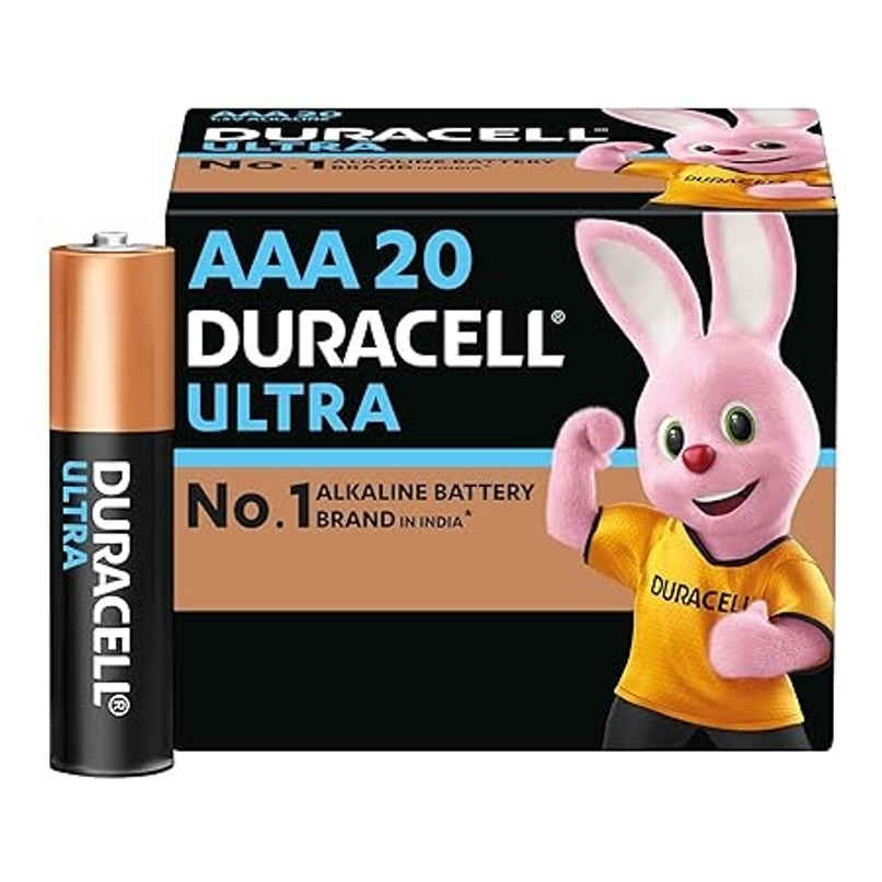 Duracell Ultra Alkaline AAA Batteries | Pack of 20 Duracell Ultra Alkaline AAA Batteries | Pack of 20