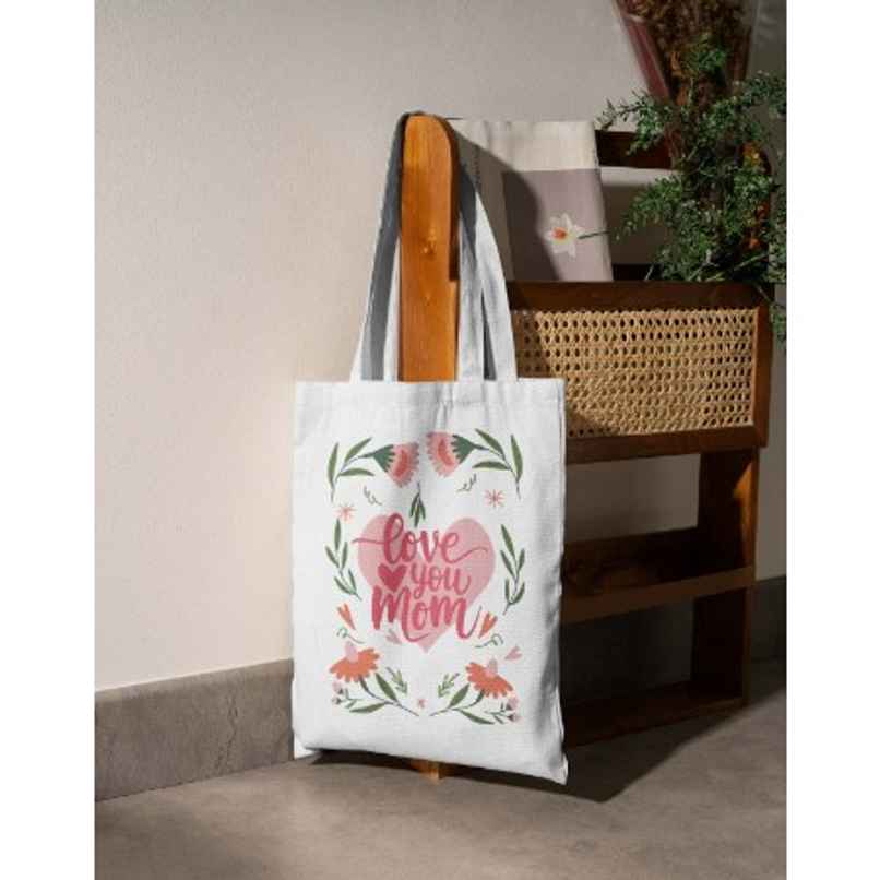 Love You Mom Tote Bag | Mad Over Print Love You Mom Tote Bag | Mad Over Print