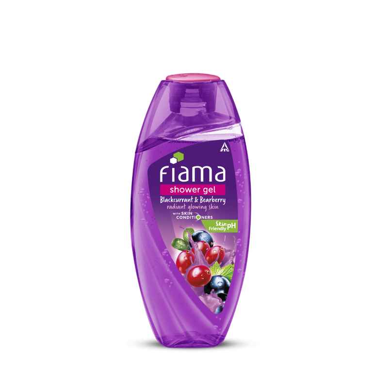 Fiama Body Wash Shower Gel Blackcurrant & Bearberry, with Skin Conditioners for Radiant Glow