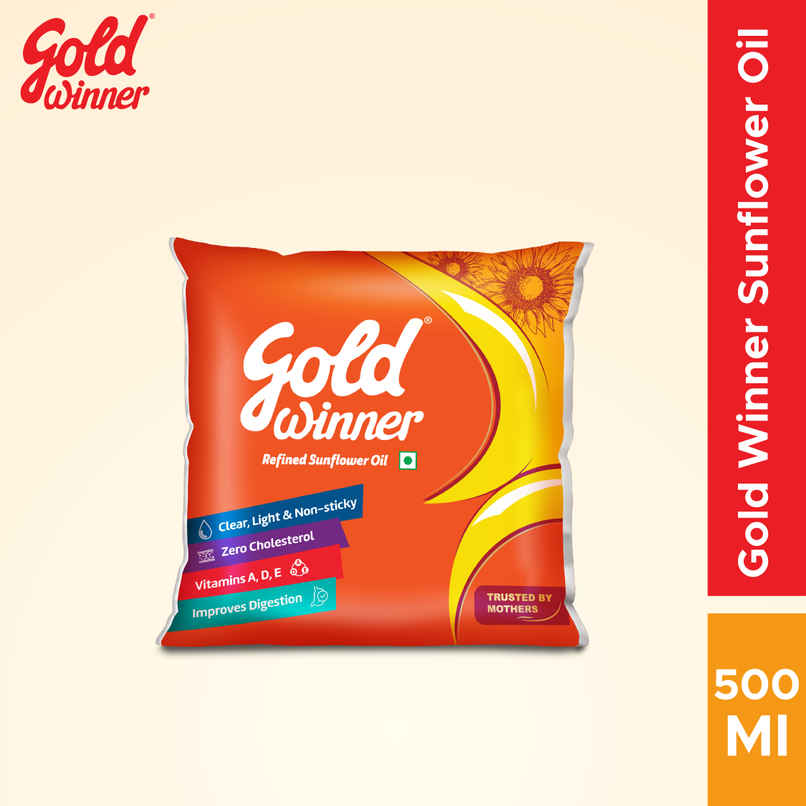 Gold Winner Refined Sunflower Oil - Pouch Gold Winner Refined Sunflower Oil - Pouch