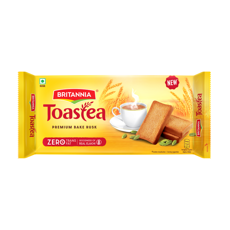Britannia Toastea Premium Bake Rusk With Real Elaichi
