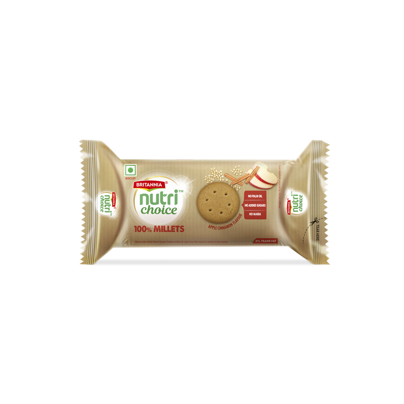 Britannia NutriChoice Millets Jowar Cinnamon Cookies Britannia NutriChoice Millets Jowar Cinnamon Cookies