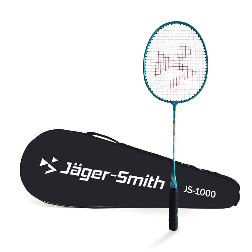 Jager Smith JS1000 Aluminium Badminton Racquet | Turquoise Blue Jager Smith JS1000 Aluminium Badminton Racquet | Turquoise Blue