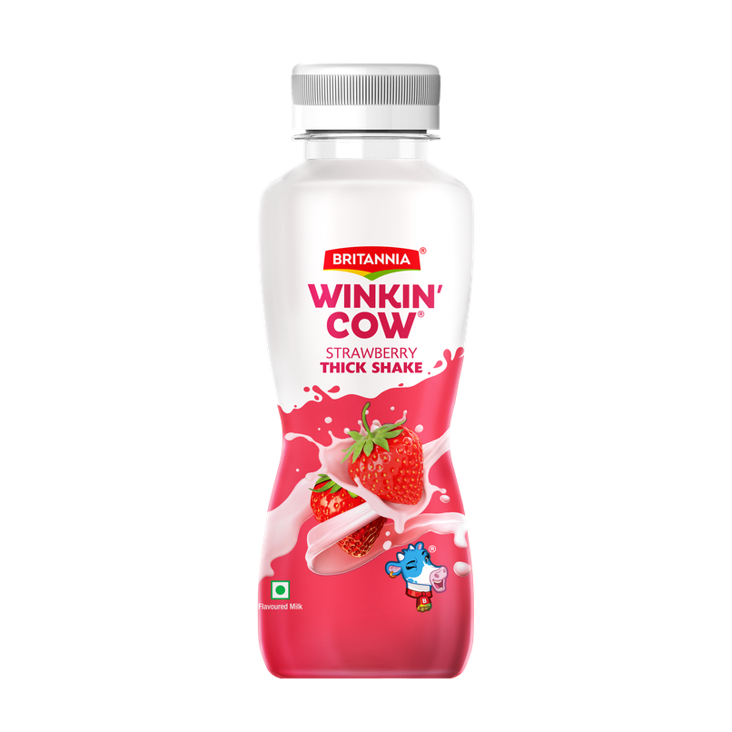 Winkin Cow Britannia Strawberry Milkshake Pet