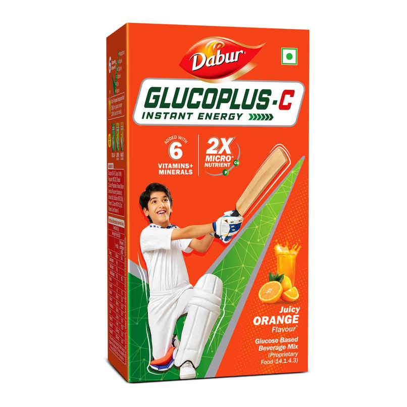 Dabur Glucoplus-C Glucose Powder | Orange