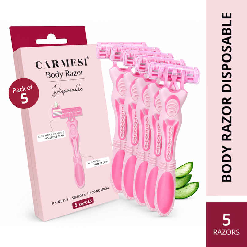 Carmesi Disposable Body Razors For Women | Safe | Hygienic | Economical Carmesi Disposable Body Razors For Women | Safe | Hygienic | Economical