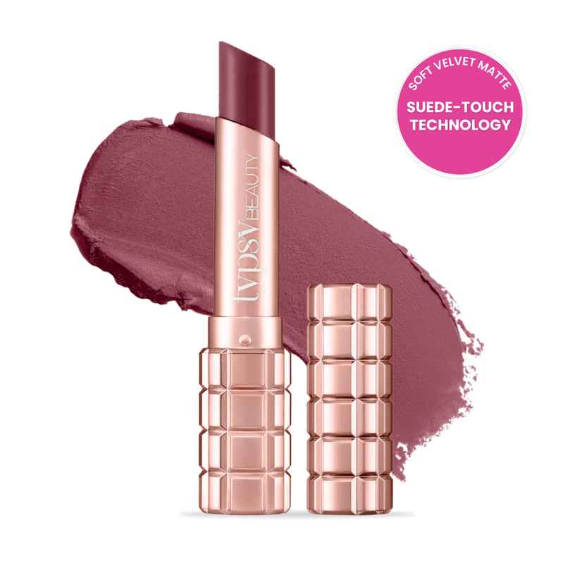Typsy Beauty Cocoa Peptide Velvet Matte Lipstick Pink Praline Deep | Hydrating | Bullet Lipstick Typsy Beauty Cocoa Peptide Velvet Matte Lipstick Pink Praline Deep | Hydrating | Bullet Lipstick