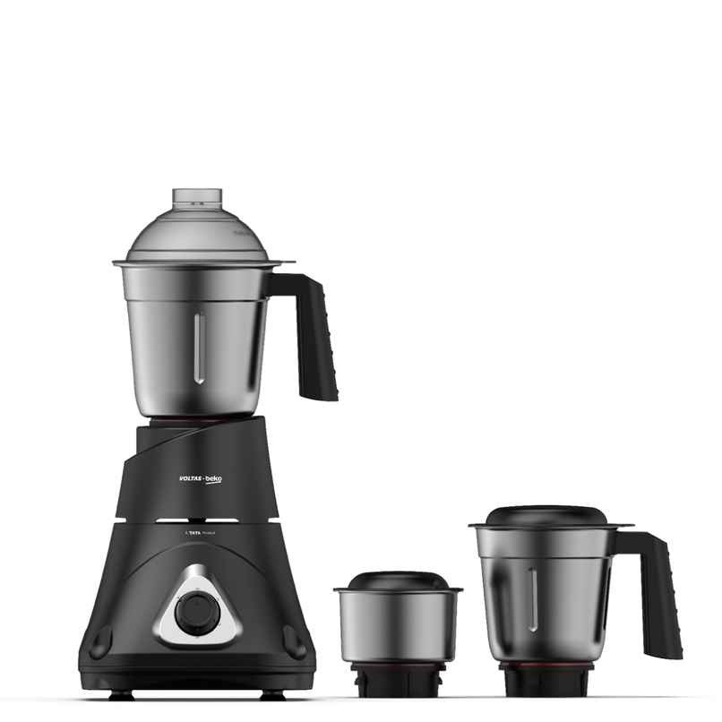 Voltas Beko A Tata Product Mixer Grinder With Grindx Technology G7503Hp-Bl | 750 W | 3 Jar - Black