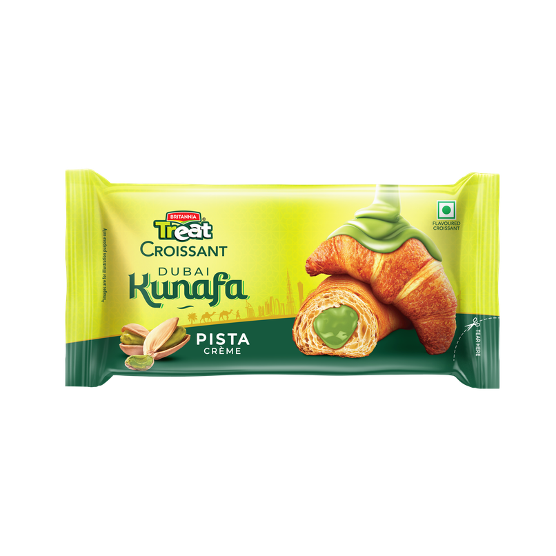 Britannia Treat Croissant Dubai Kunafa Pistachio Creme