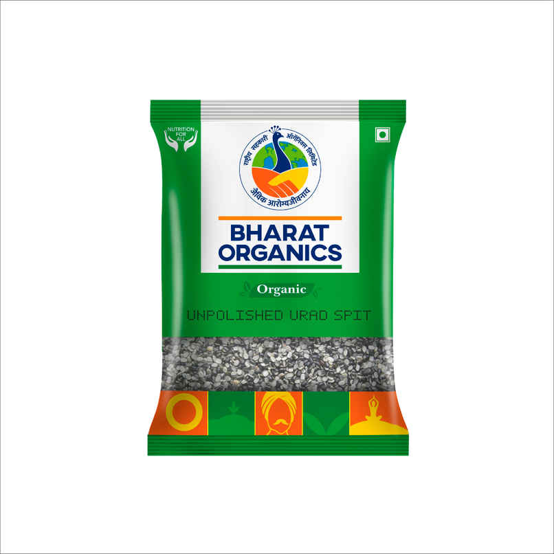 Bharat Organic Unpolished Urad Split Bharat Organic Unpolished Urad Split