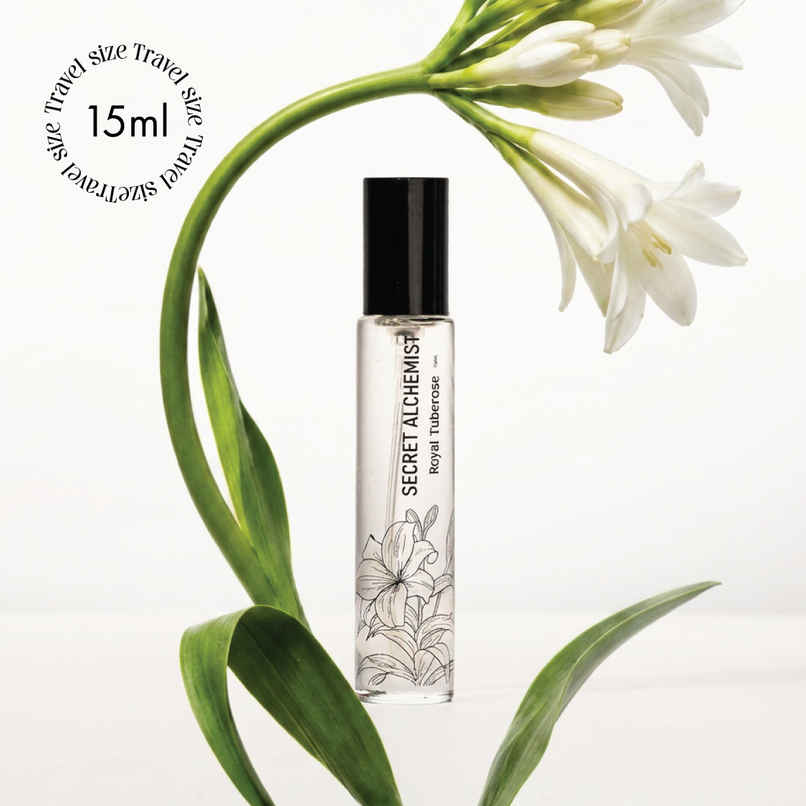 Secret Alchemist Royal Tuberose Clean Perfume | Long-Lasting 25% Concentration Floral Perfume Secret Alchemist Royal Tuberose Clean Perfume | Long-Lasting 25% Concentration Floral Perfume