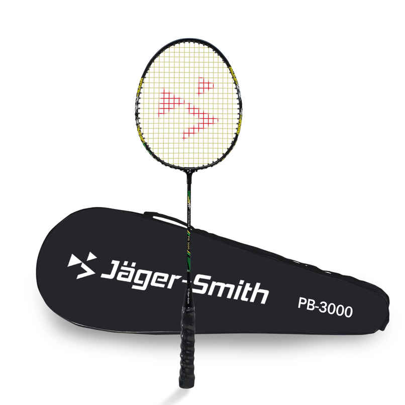 Jager Smith PB 3000 Full Cover Badminton Racquet | Black Jager Smith PB 3000 Full Cover Badminton Racquet | Black