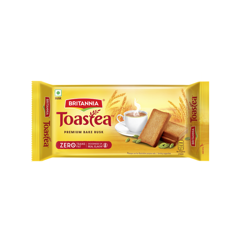 Britannia Toastea Premium Bake Rusk With Real Elaichi
