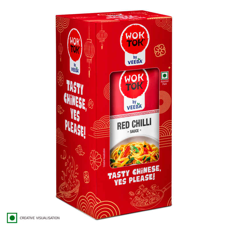 Wok Tok By Veeba Green Chilli Sauce + Red Chilli Sauce + Soya Sauce Pouch Combo Wok Tok By Veeba Green Chilli Sauce + Red Chilli Sauce + Soya Sauce Pouch Combo