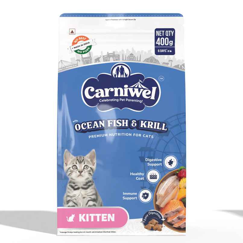 Carniwel Ocean Fish & Krill Dry Cat Food, Kitten