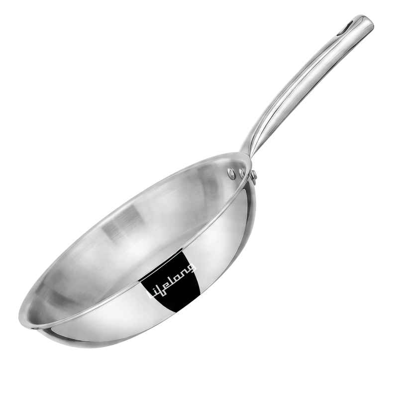Lifelong Triply Fry Pan | 24 cm | 1.5 L | Induction & Gas Compatible | Silver Lifelong Triply Fry Pan | 24 cm | 1.5 L | Induction & Gas Compatible | Silver
