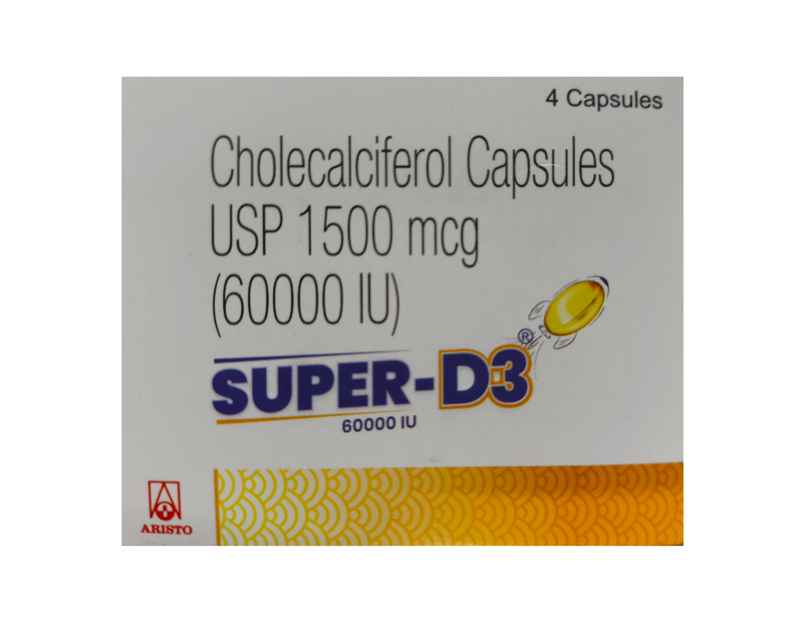 Super-D3 60000IU Vitamin D3 Capsule