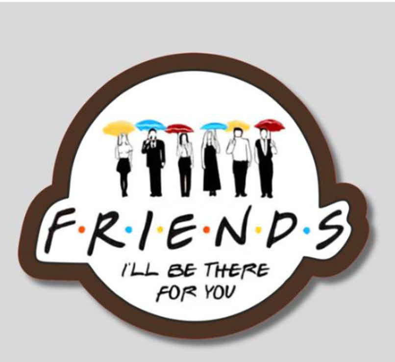 Friends Inspired Fridge Magnet | Pack of 6 | Mad Over Prints