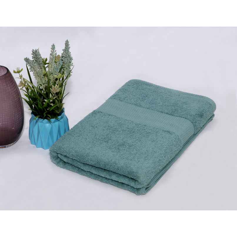 Dream Living Cotton Rich Bath Towel | 400 GSM | Ultra | Absorbent | 68x138 cm Aqua Green