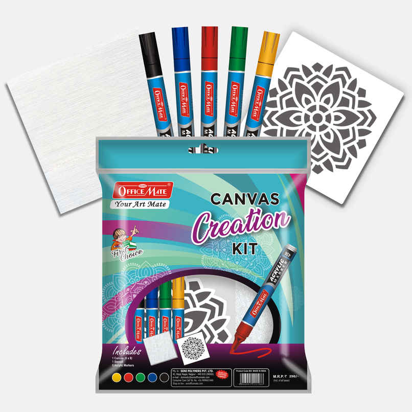 Soni Officemate Canvas Creation Kit, Premium Quality, Ideal for Beginners and Professionals Soni Officemate Canvas Creation Kit, Premium Quality, Ideal for Beginners and Professionals