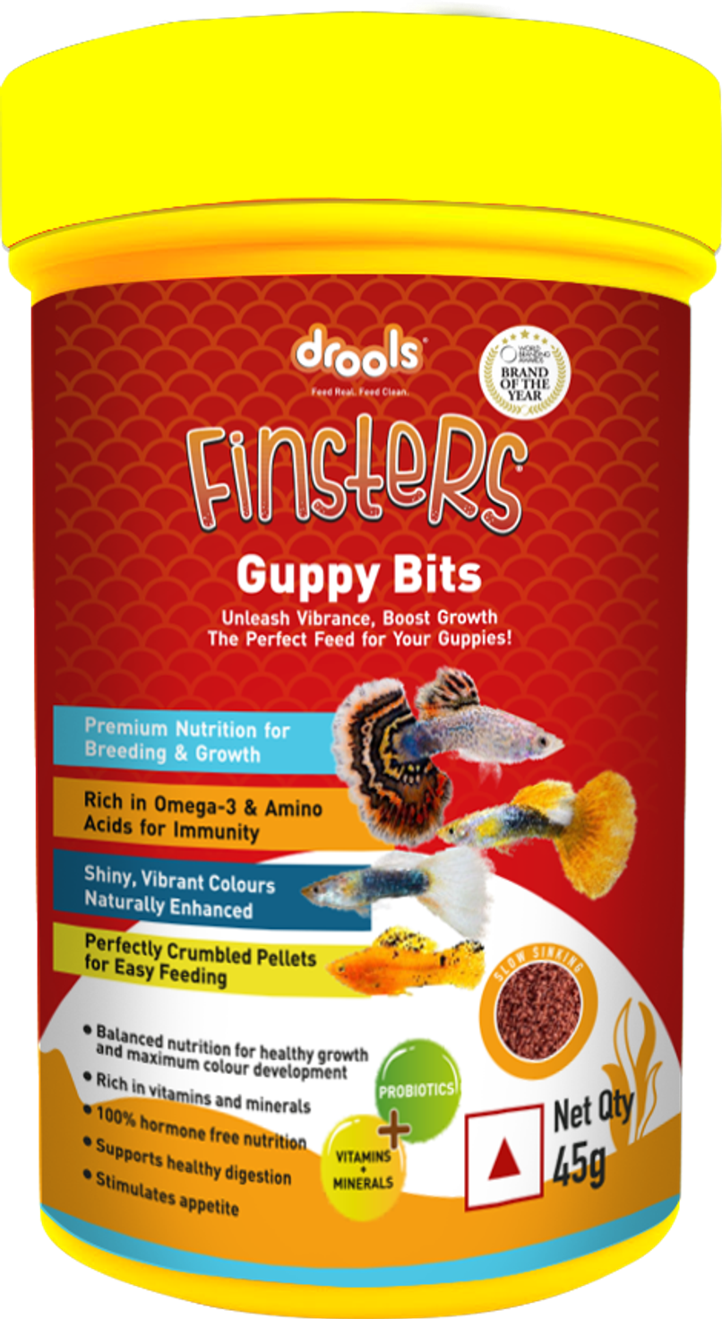 Drools Finsters Guppy Bits Fish Food Drools Finsters Guppy Bits Fish Food