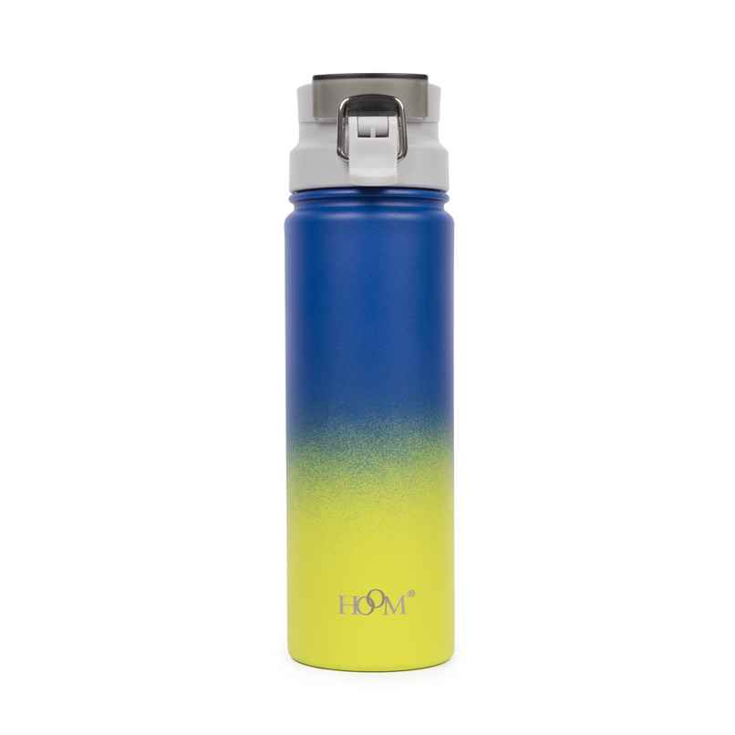 Hoom Stainless Steel Double Wall Vacuum Insulated Thermal Water Bottle | 600 ml | Assorted